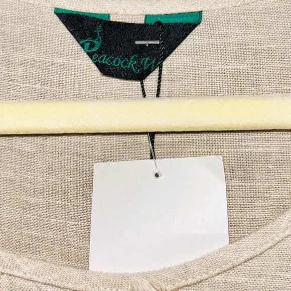 Peacock Ways Linen tunic - Picture 4 of 4